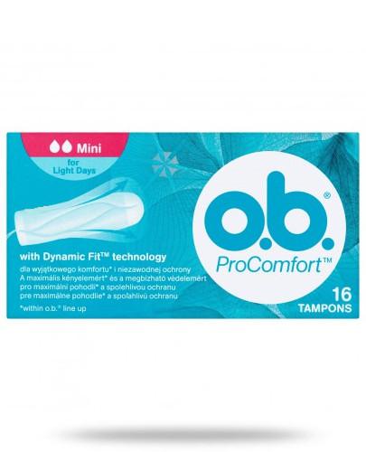 podgląd produktu OB ProComfort Mini tampony higieniczne 16 sztuk