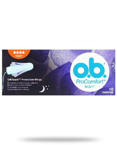 Ob Procomfort Night Super Tampony Higieniczne 16 Sztuk Cena