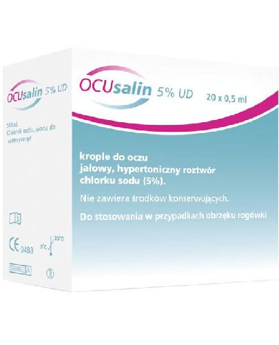 podgląd produktu Ocusalin 5% UD krople do oczu 0,5 ml x 20 minimsów