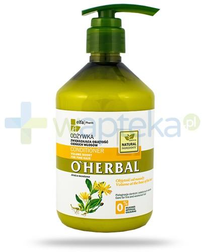 podgląd produktu O'Herbal Odżywka zwiększająca objętość cienkich włosów z ekstraktem z arniki 500 ml Elfa Pharm