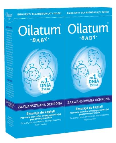 podgląd produktu Oilatum Baby emulsja do kąpieli od 1-go dnia życia dla dzieci 2x 500 ml [DWUPAK]