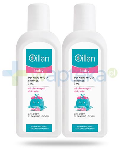 podgląd produktu Oillan Baby płyn do mycia i kąpieli 2w1, od urodzenia 2x 400 ml [DWUPAK]