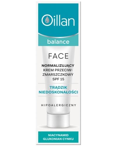 podgląd produktu Oillan Balance Face normalizujący krem przeciwzmarszczkowy SPF15 40 ml