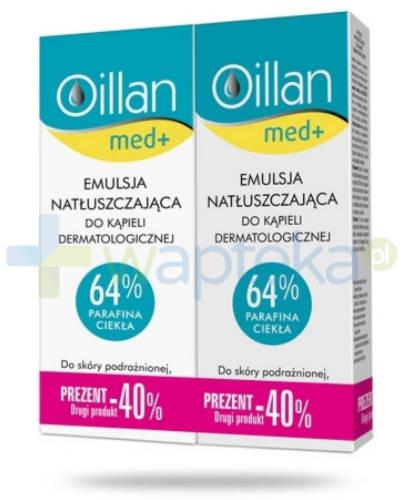 podgląd produktu Oillan Med+ emulsja natłuszczająca do kąpieli dermatologicznej 2x 500 ml [DWUPAK]