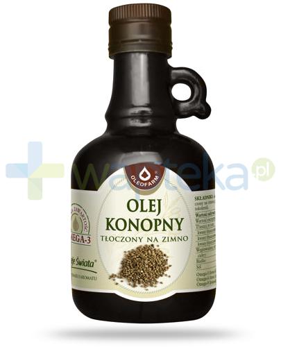 podgląd produktu Oleofarm olej konopny tłoczony na zimno 250 ml