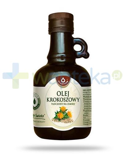 podgląd produktu Oleofarm olej krokoszowy tłoczony na zimno, płyn 250 ml