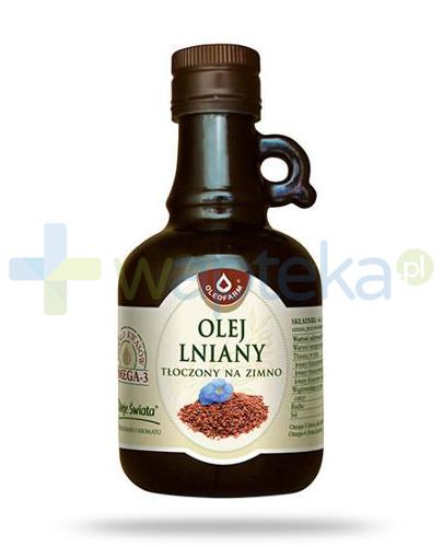 zdjęcie produktu Oleofarm olej lniany tłoczony na zimno, płyn 250 ml
