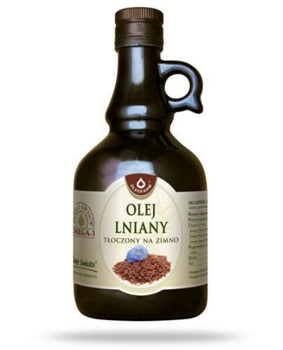 zdjęcie produktu Oleofarm olej lniany tłoczony na zimno 500 ml