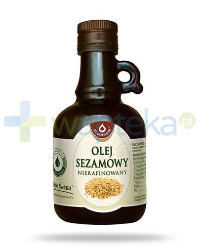 podgląd produktu Oleofarm olej sezamowy nierafinowany, płyn 250 ml