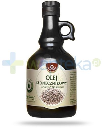podgląd produktu Oleofarm olej słonecznikowy tłoczony na zimno, płyn 500 ml