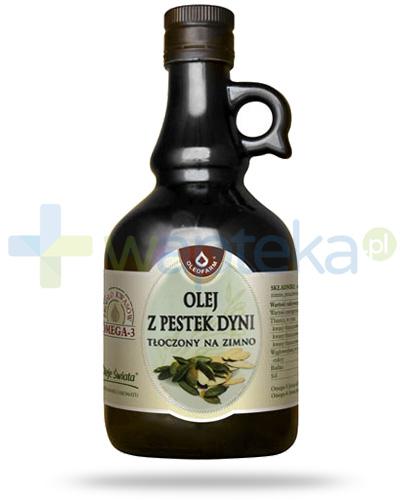 podgląd produktu Oleofarm olej z pestek dyni tłoczony na zimno, płyn 250 ml