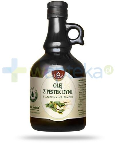 zdjęcie produktu Oleofarm olej z pestek dyni tłoczony na zimno, płyn 500 ml