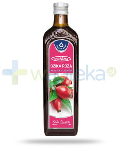 podgląd produktu Oleofarm rosaVital Dzika róża 100% sok z owoców dzikiej róży 490 ml