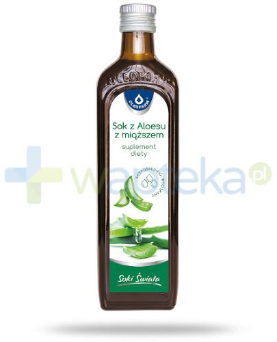 podgląd produktu Oleofarm sok z aloesu z miąższem 500 ml