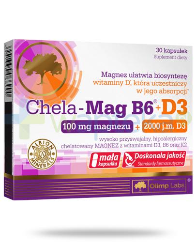 zdjęcie produktu Olimp Chela-Mag B6 100 mg + D3 2000 30 kapsułek