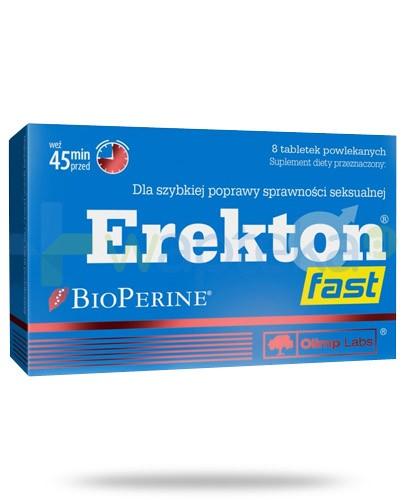 zdjęcie produktu Olimp Erekton Fast na sprawność fizyczną oraz seksualną mężczyzn 8 tabletek