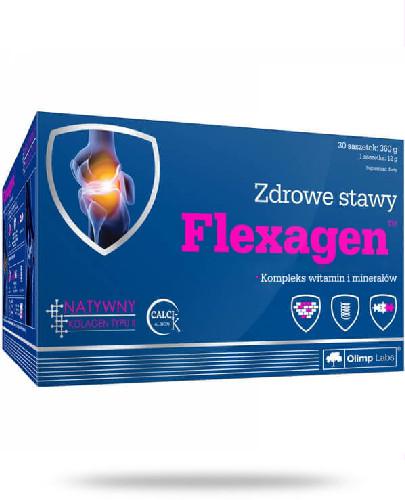 podgląd produktu Olimp Flexagen smak malinowy 30 saszetek