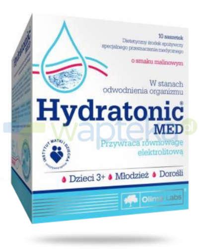 podgląd produktu Olimp Hydratonic Med smak malinowy 10 saszetek