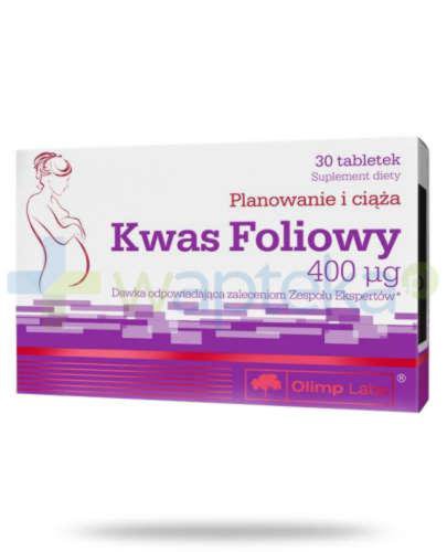 podgląd produktu Olimp Kwas Foliowy 400ug 30 tabletek
