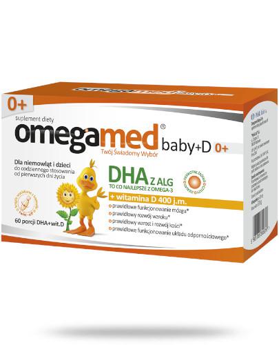 podgląd produktu Omegamed Baby+D 0+ od urodzenia 60 kapsułek