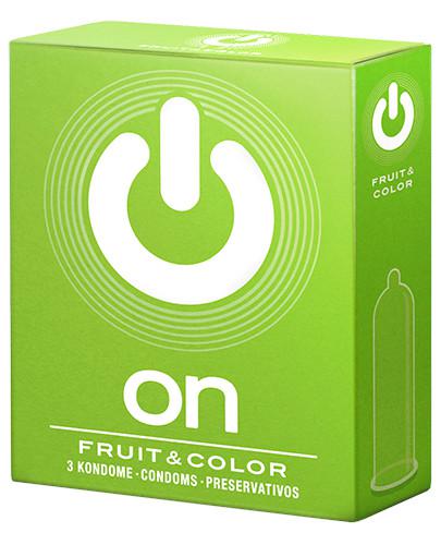 podgląd produktu ON Fruit & Color prezerwatywy 3 sztuki