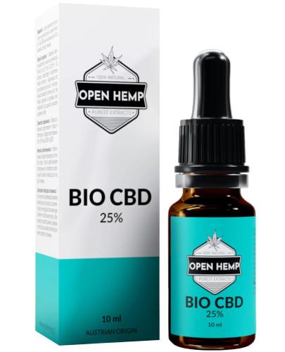podgląd produktu Open Hemp Bio CBD 25% olej konopny 10 ml