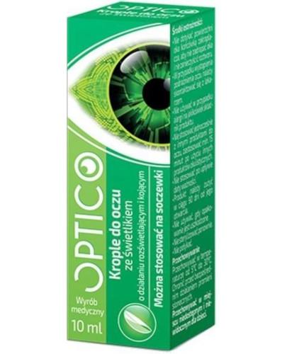 podgląd produktu Optico krople do oczu ze świetlikiem 10 ml