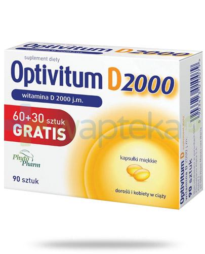 podgląd produktu Optivitum D 2000 witamina D 90 kapsułek