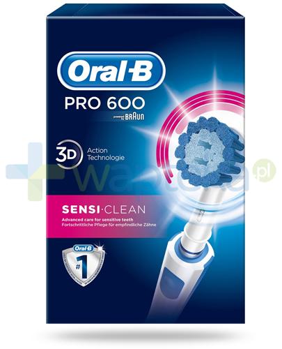 Oral B Pro 600 Sensi Clean Szczoteczka Elektryczna 1 Sztuka Cena Opinie Wapteka Pl