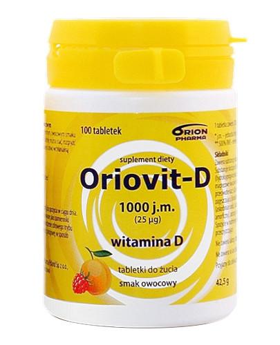 podgląd produktu Oriovit-D 1000 j.m. (25mcg) smak owocowy 100 tabletek