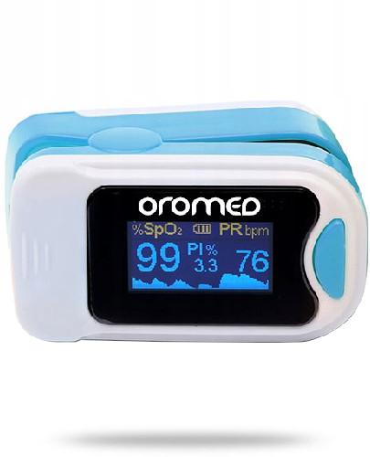podgląd produktu OroMed Pulsoksymetr napalcowy niebieski 1 sztuka