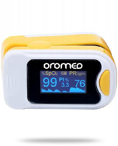 podgląd produktu OroMed Pulsoksymetr napalcowy żółty 1 sztuka