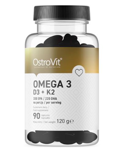 podgląd produktu OstroVit Omega 3 D3+K2 90 kapsułek