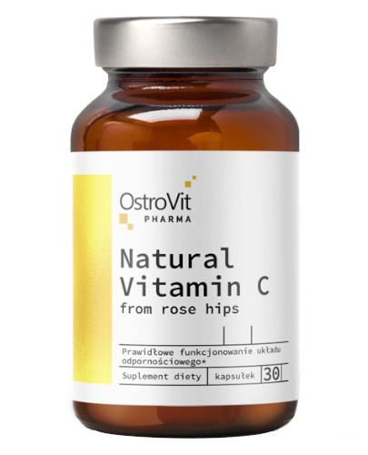 zdjęcie produktu OstroVit Pharma Naturalna Witamina C z Dzikiej Róży 30 kapsułek