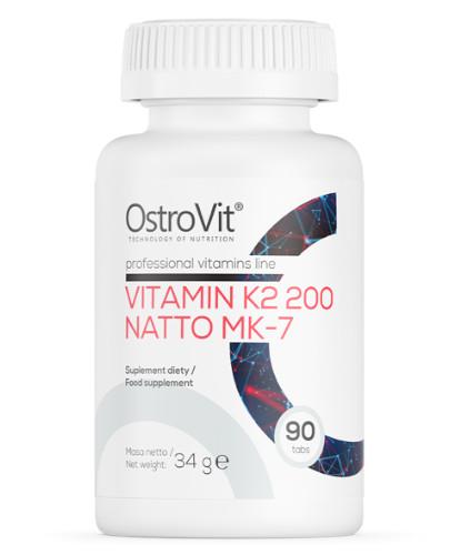 podgląd produktu OstroVit Vitamin K2 200 Natto MK-7 90 tabletek