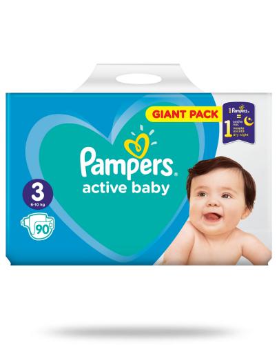 zdjęcie produktu Pampers Active Baby 3 pieluchy 6-10 kg 90 sztuk