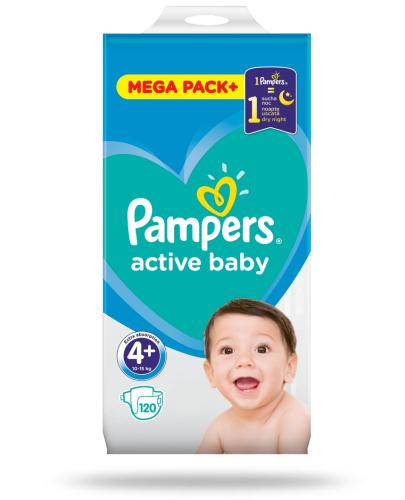 podgląd produktu Pampers Active Baby 4+ pieluchy 10-15 kg 120 sztuk