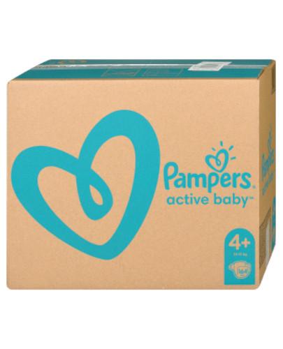 podgląd produktu Pampers Active Baby 4+ pieluchy 10-15 kg 164 sztuki