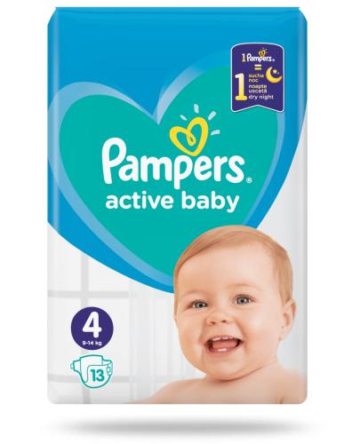 podgląd produktu Pampers Active Baby 4 pieluchy 9-14 kg 13 sztuk