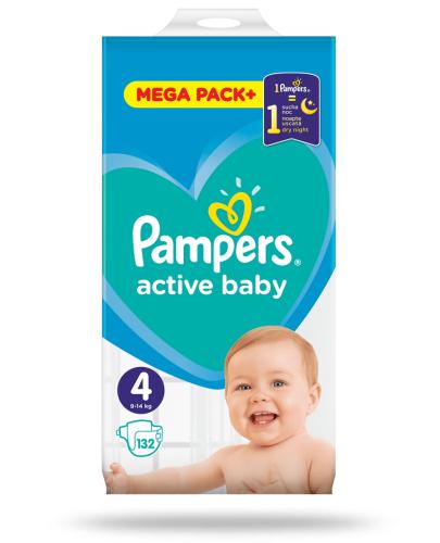 zdjęcie produktu Pampers Active Baby 4 pieluchy 9-14 kg 132 sztuki