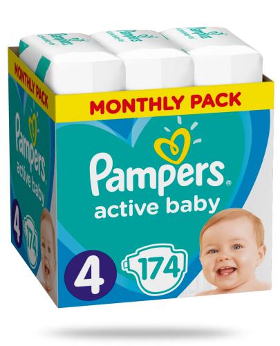 podgląd produktu Pampers Active Baby 4 pieluchy 9-14 kg 174 sztuki