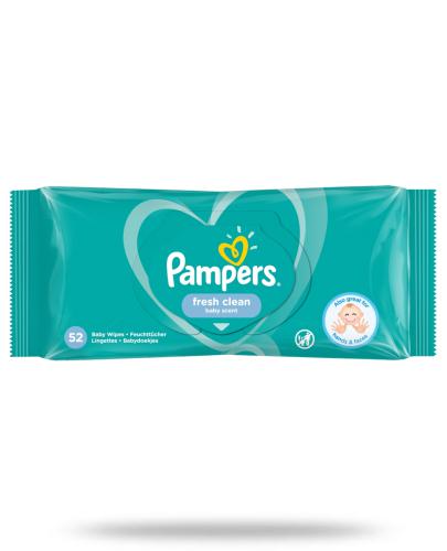 podgląd produktu Pampers Fresh Clean chusteczki nawilżane dla niemowląt 52 sztuki