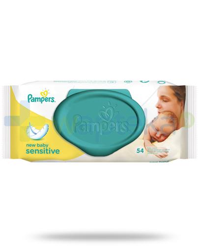 podgląd produktu Pampers New Baby Sensitive chusteczki nawilżane dla dzieci i niemowląt 54 sztuki