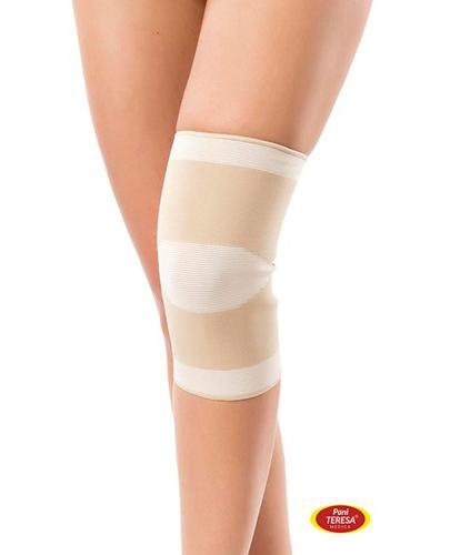 zdjęcie produktu Pani Teresa Opaska elastyczna stawu kolanowego bezszwowa rozmiar XL beżowa 1 sztuka