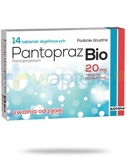 podgląd produktu Pantopraz Bio 20mg 14 tabletek dojelitowych