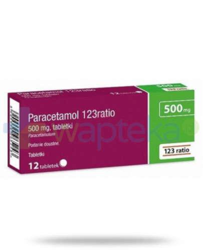 podgląd produktu Paracetamol 123ratio 500 mg 12 tabletek