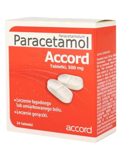 podgląd produktu Paracetamol Accord 500 mg 24 tabletki