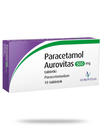 zdjęcie produktu Paracetamol Aurovitas 500 mg 10 tabletek