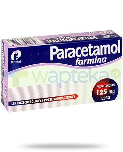 zdjęcie produktu Paracetamol Farmina czopki 125mg 10 sztuk