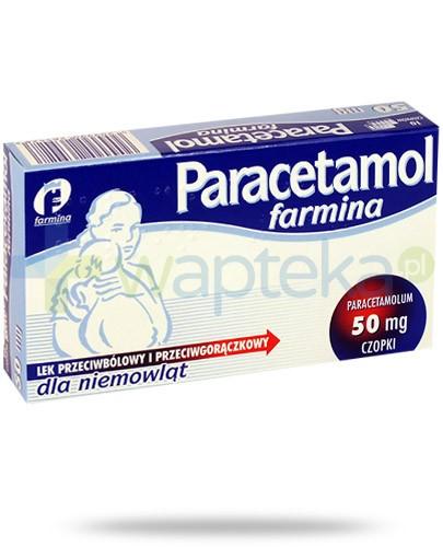 zdjęcie produktu Paracetamol Farmina czopki 50mg 10 sztuk